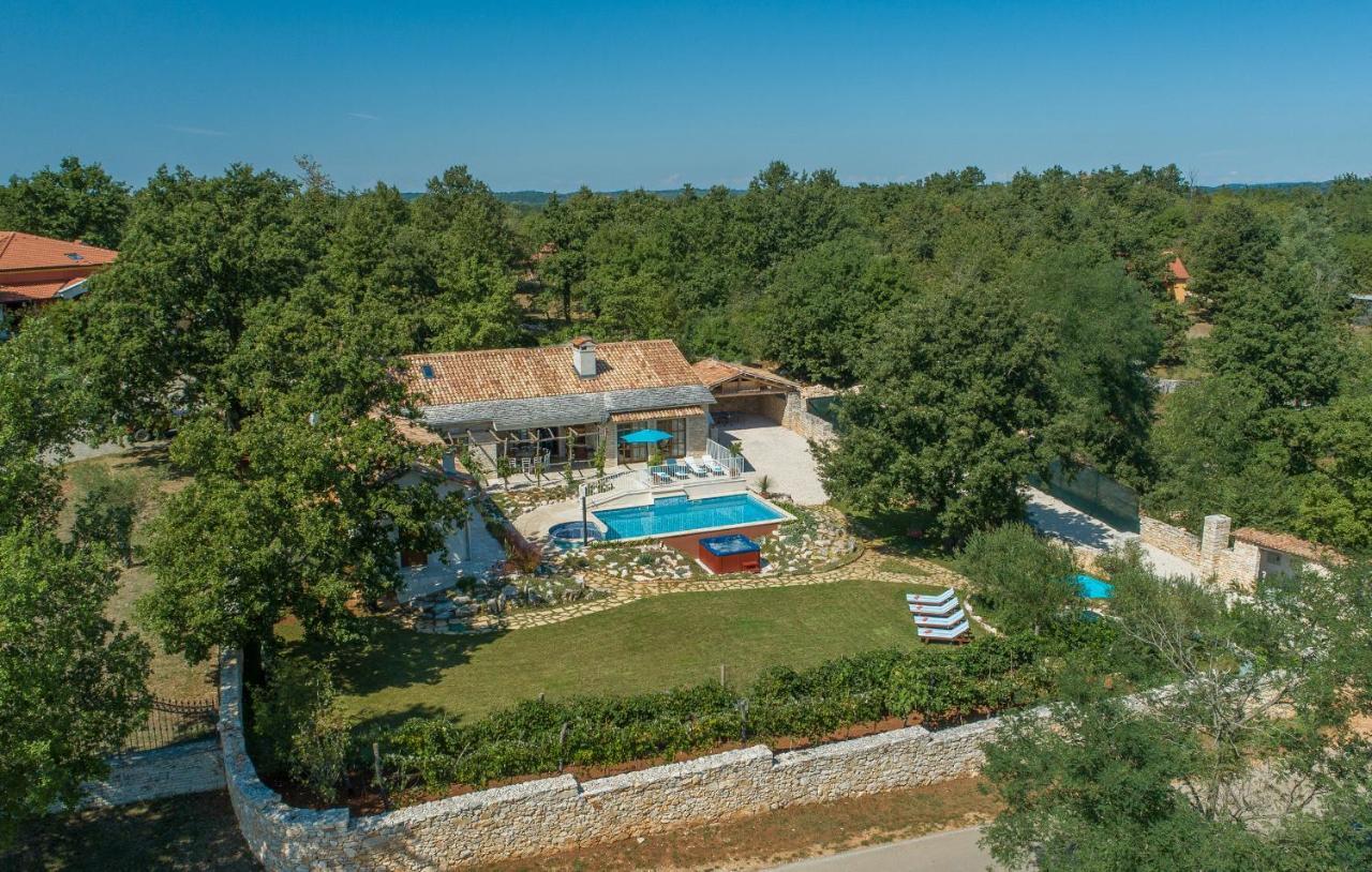 Family Villa Lipica With Private Pool And Jacuzzi Pazin Bagian luar foto